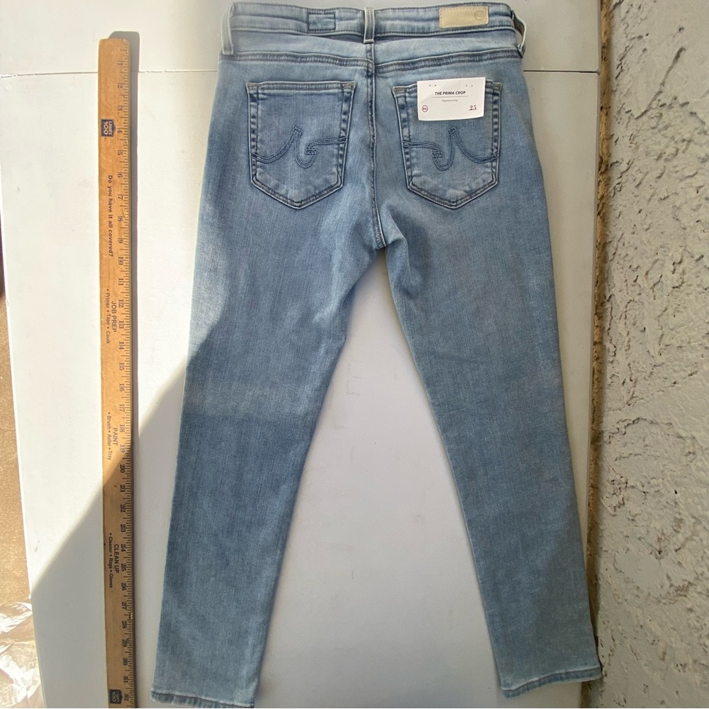 Adriano Goldschmied the Prima Crop Cigarette leg size 25 0 light wash new nwt - Picture 9 of 10